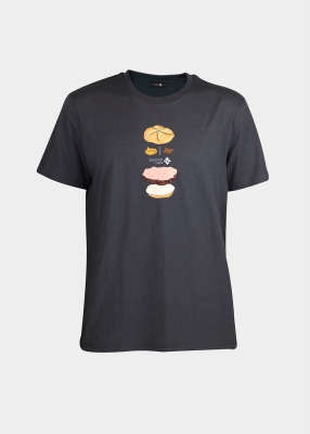 T-Shirt "Bavarian Burger" - anthrazit
